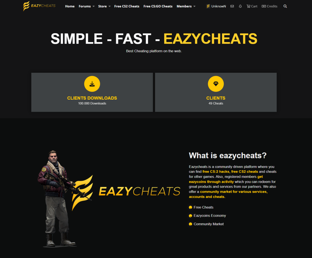 Eazycheats Website